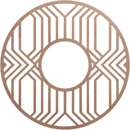 Ekena Millwork Empire Wood Fretwork Pierced Ceiling Medallion, Wood (Paint Grade), 34"OD x 12 1/2"ID x 3/8"T CMWP34X34X0375EPMF